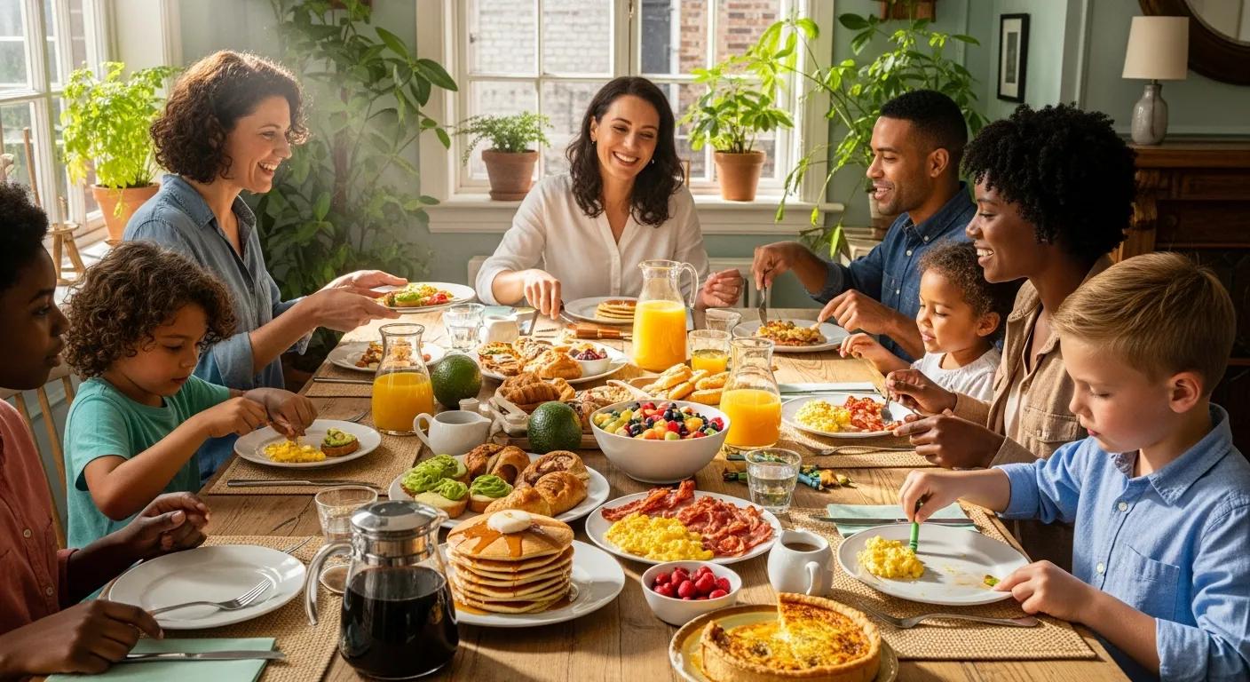 What Are the Family-Friendly and Group Dining Options for Weekend Brunch